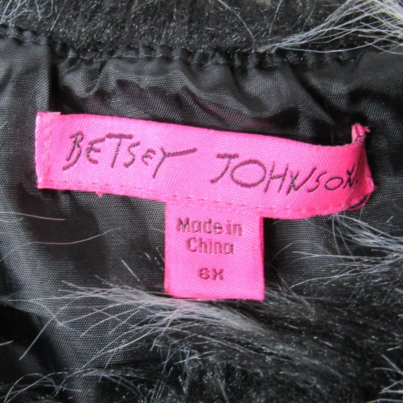 Betsey Johnson Girls Faux Fur Sleeveless Vest Size 6X - Picture 5 of 8